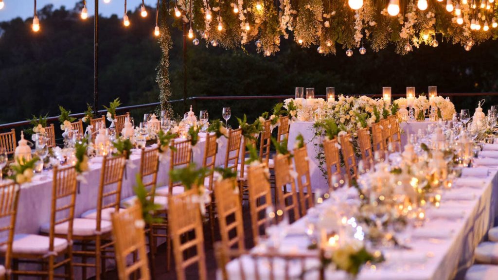 A Muslim wedding reception