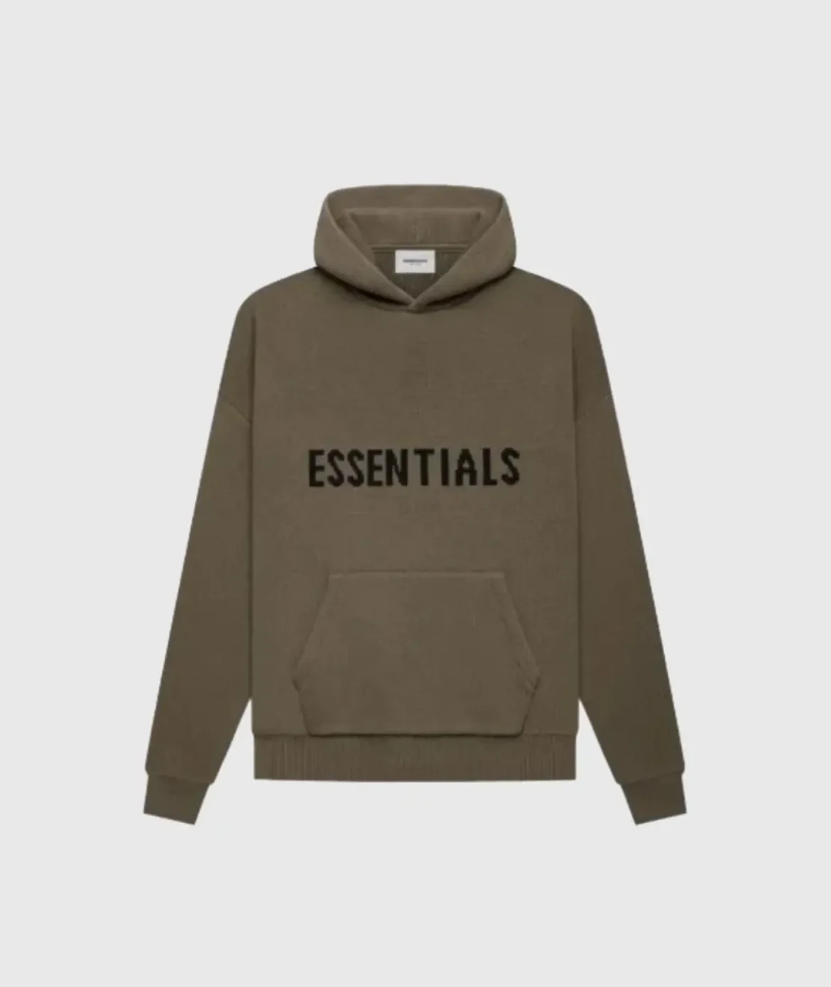 brown essentials hoodie