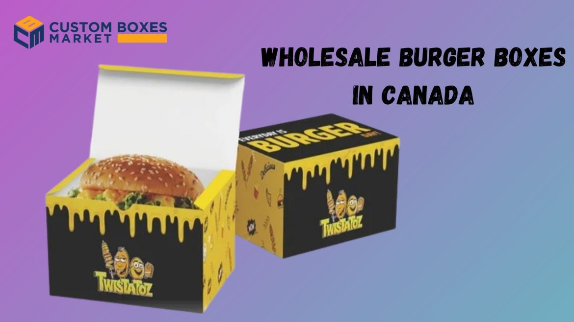 Food Outlet with Custom Printed Burger Boxes