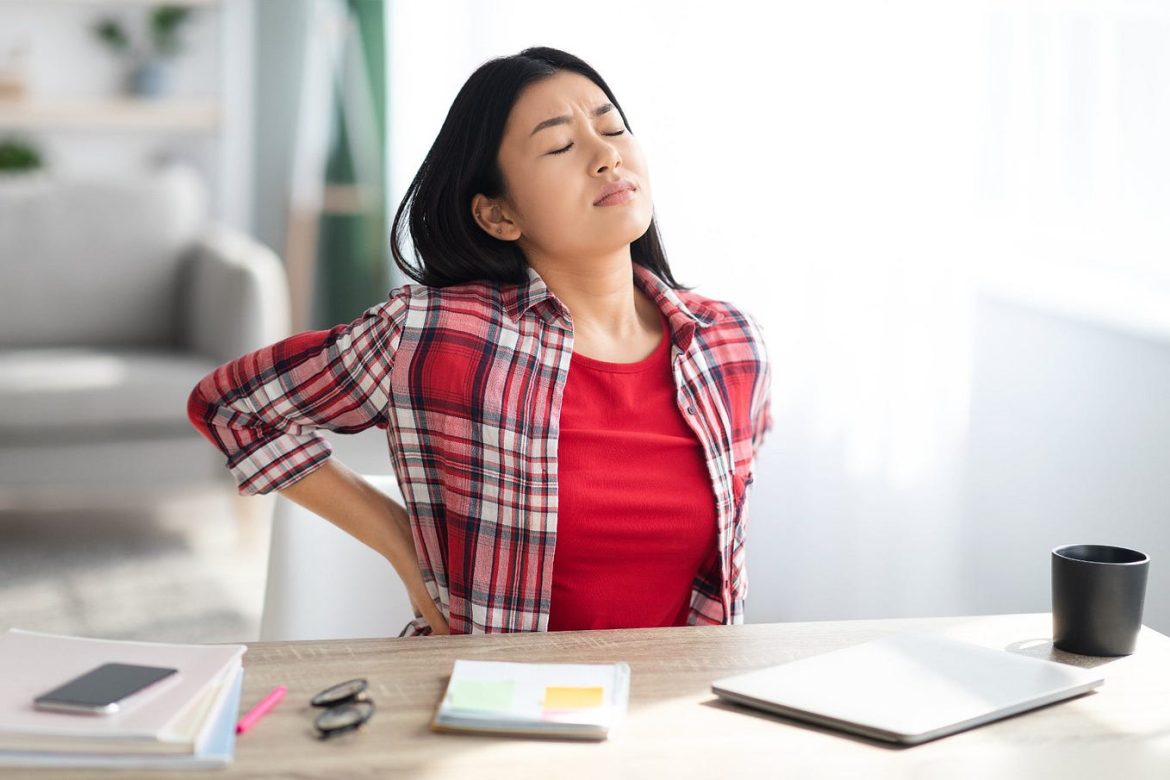 Girl suffering from chronic pain